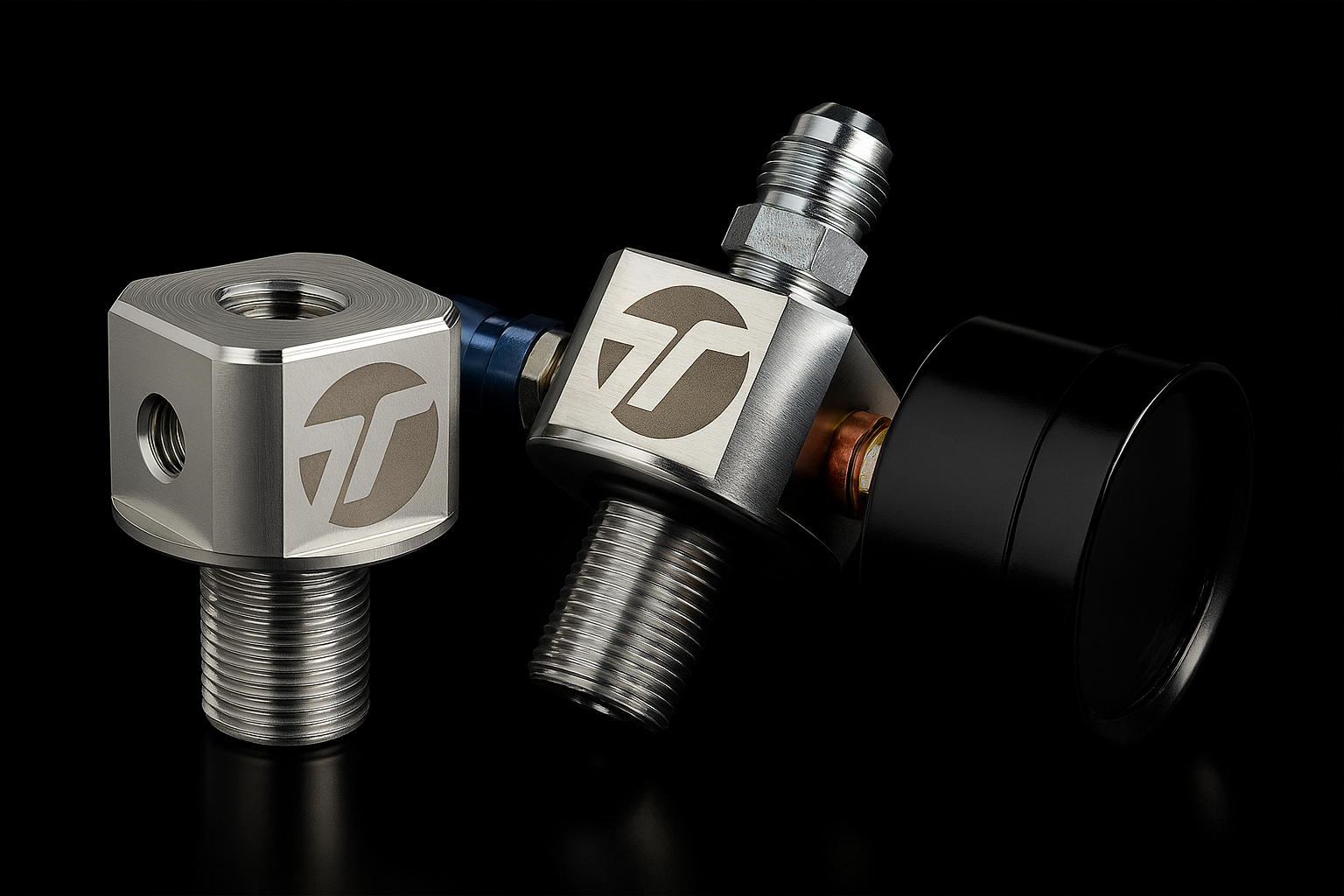 TTE Bottle Adapter – M18x1.5 to 1/4” NPT with Dual 1/8” Ports & Burst ...