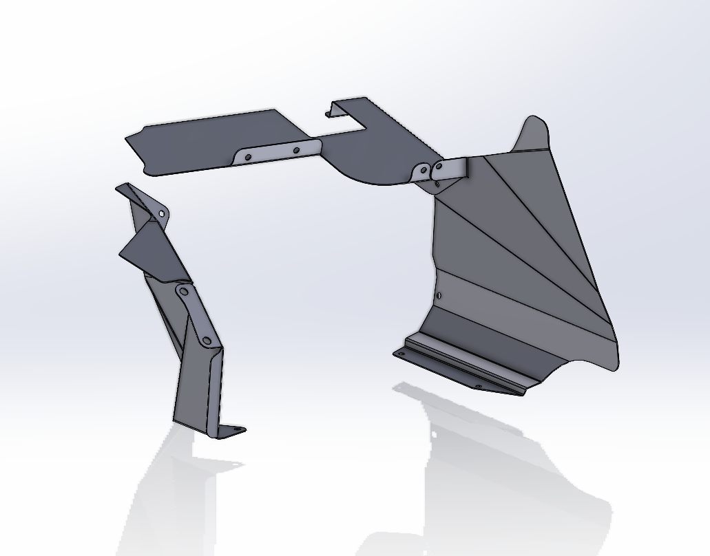 Ferrari 488 & 296 Challenge/Modificata Leg Containment Panel Kit